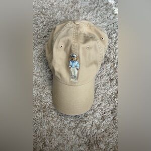 Ralph Lauren Tan Polo Bear Cap